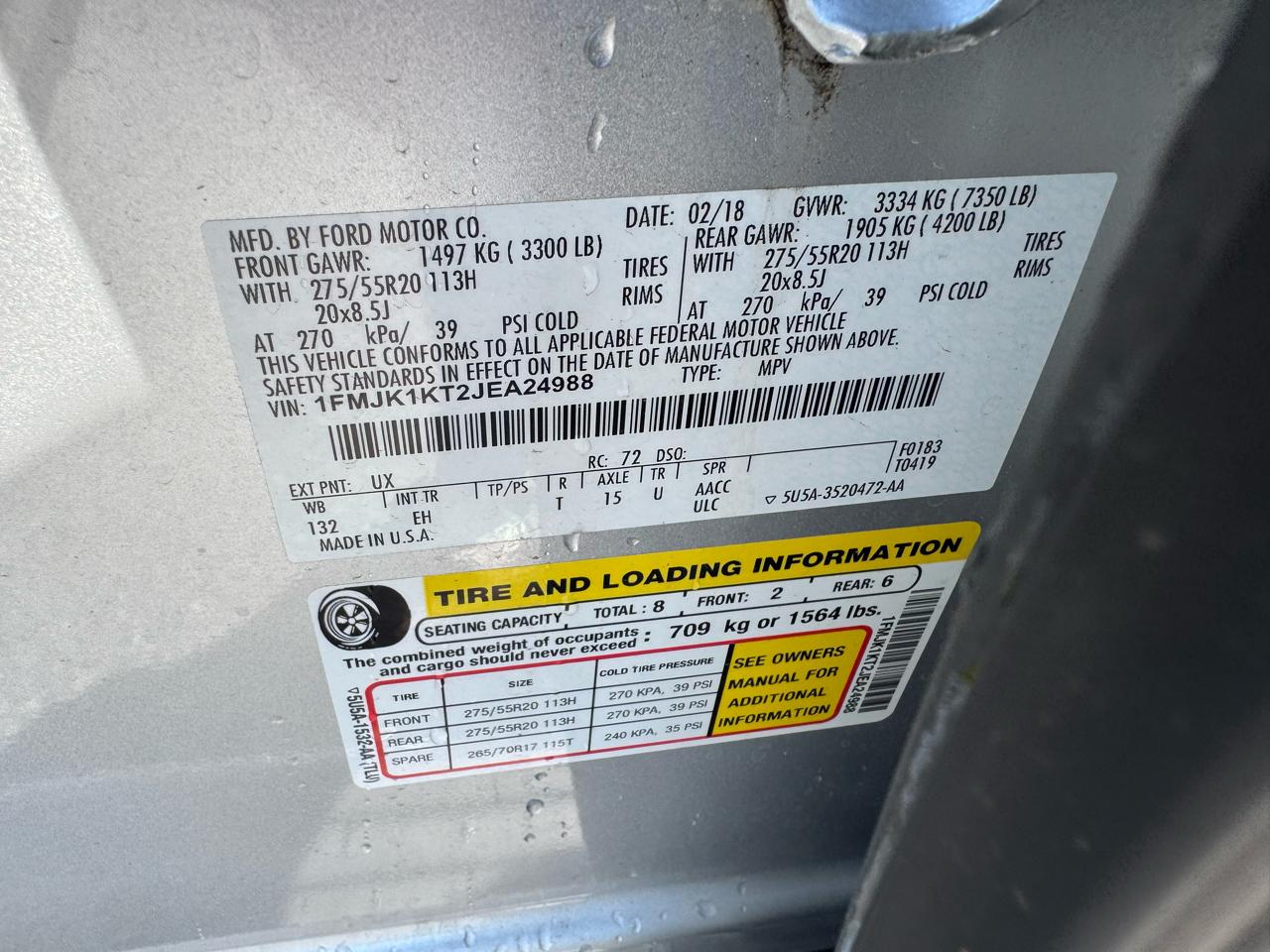 Ford Expedition Max Limited 4x2 2018