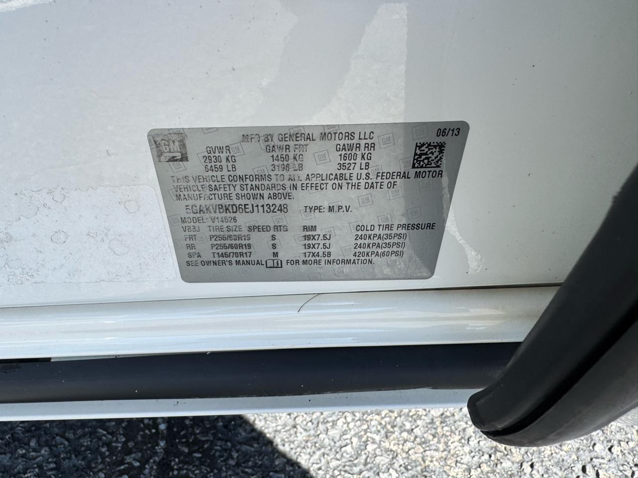 Buick Enclave AWD 4dr Leather 2014