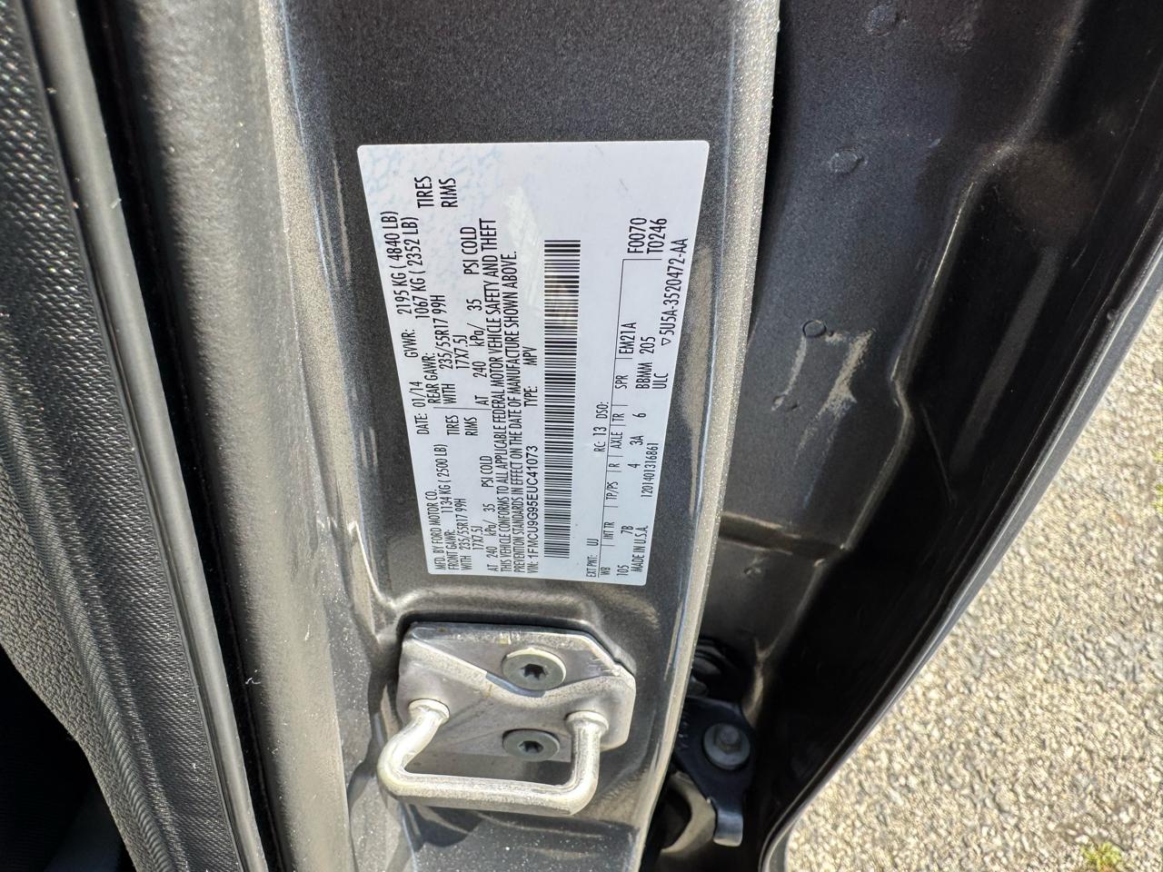 Ford Escape 4WD 4dr SE 2014