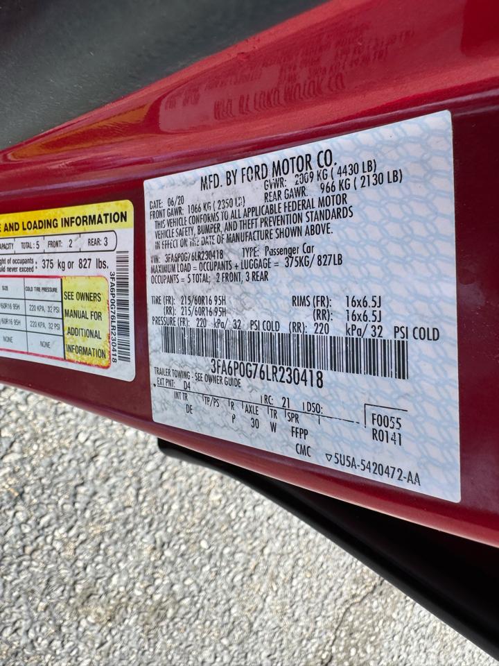 Ford Fusion S FWD 2020