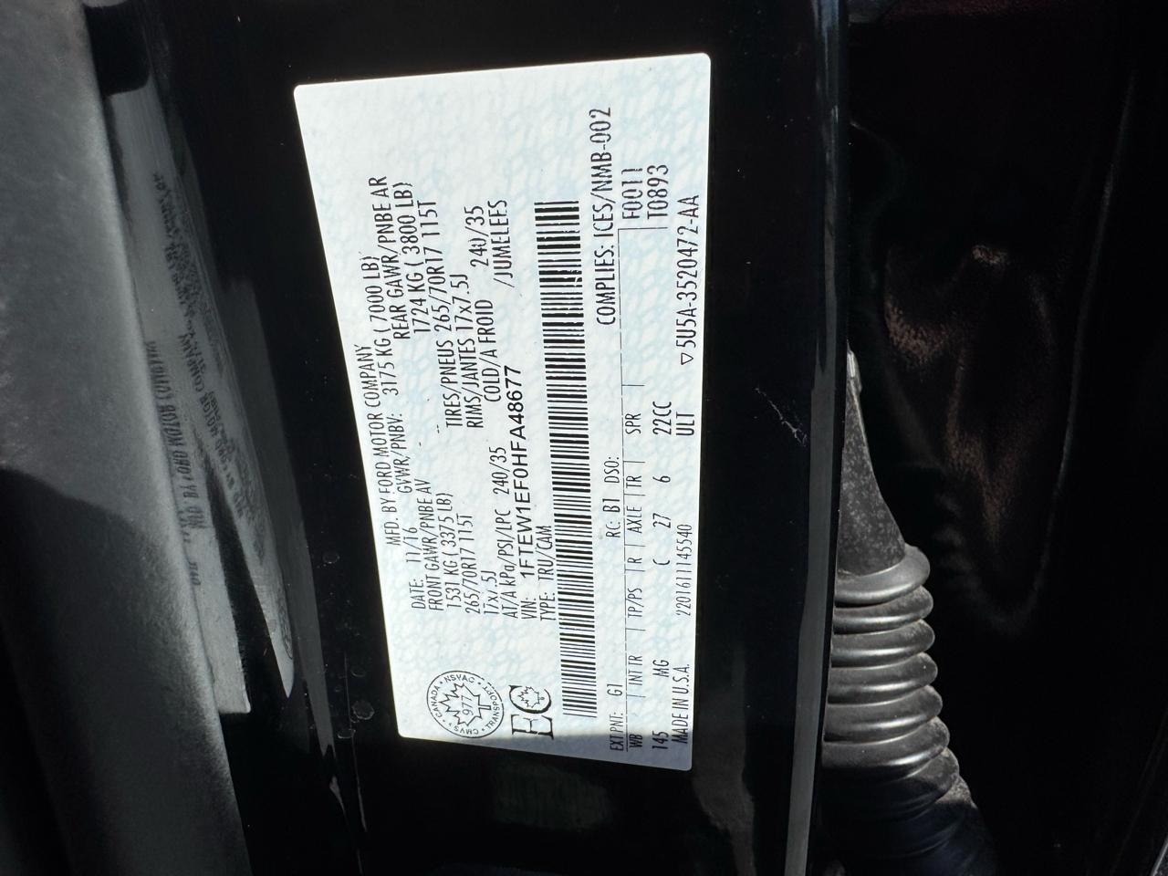 Ford F-150 XLT 4WD SuperCrew 5.5' Box 2017