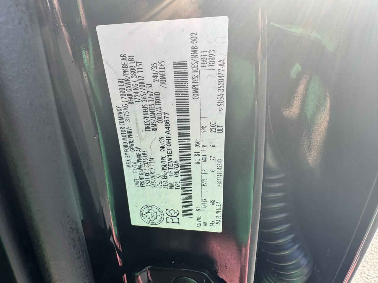 Ford F-150 XLT 4WD SuperCrew 5.5' Box 2017