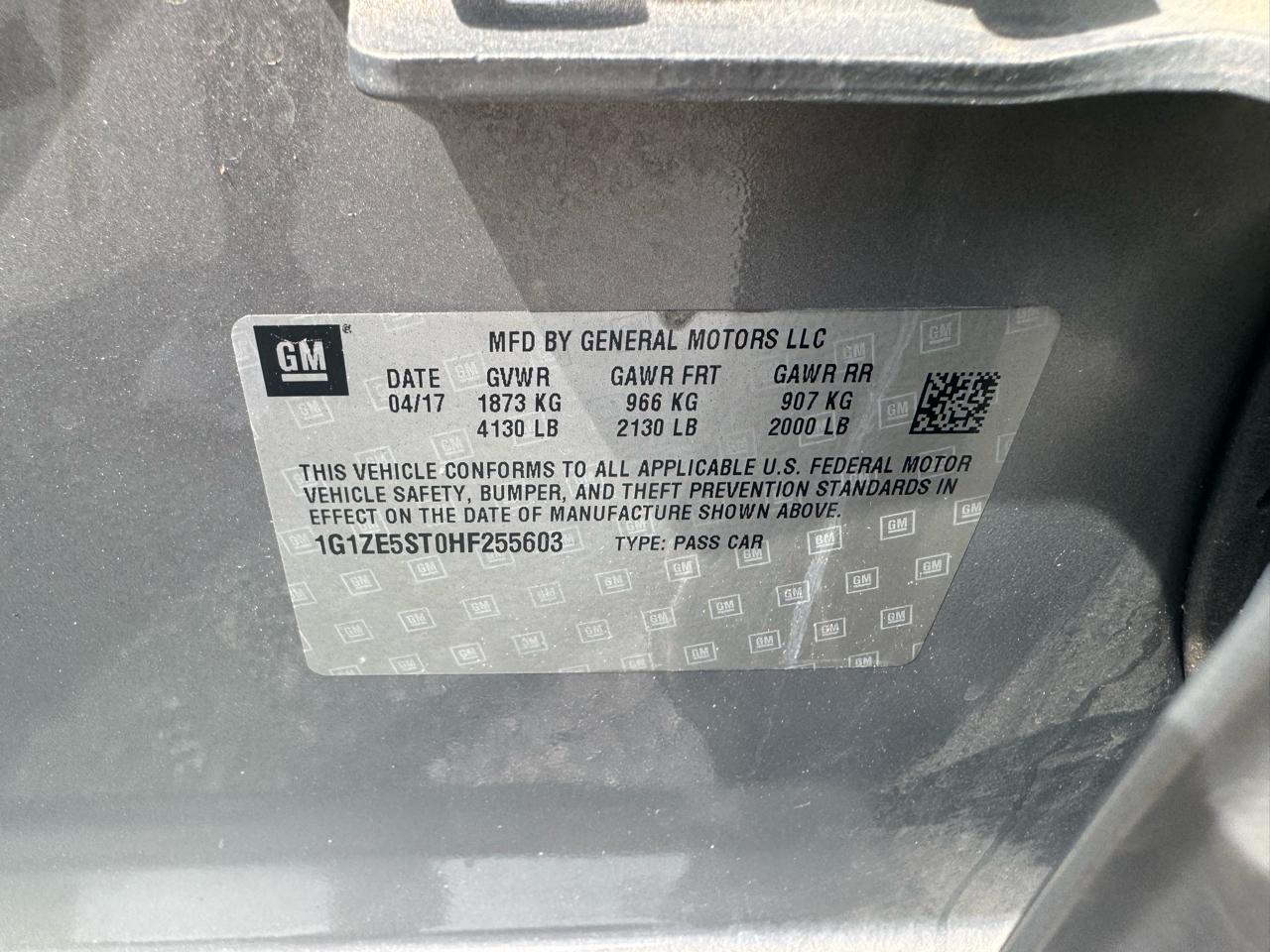 Chevrolet Malibu 4dr Sdn LT w/1LT 2017