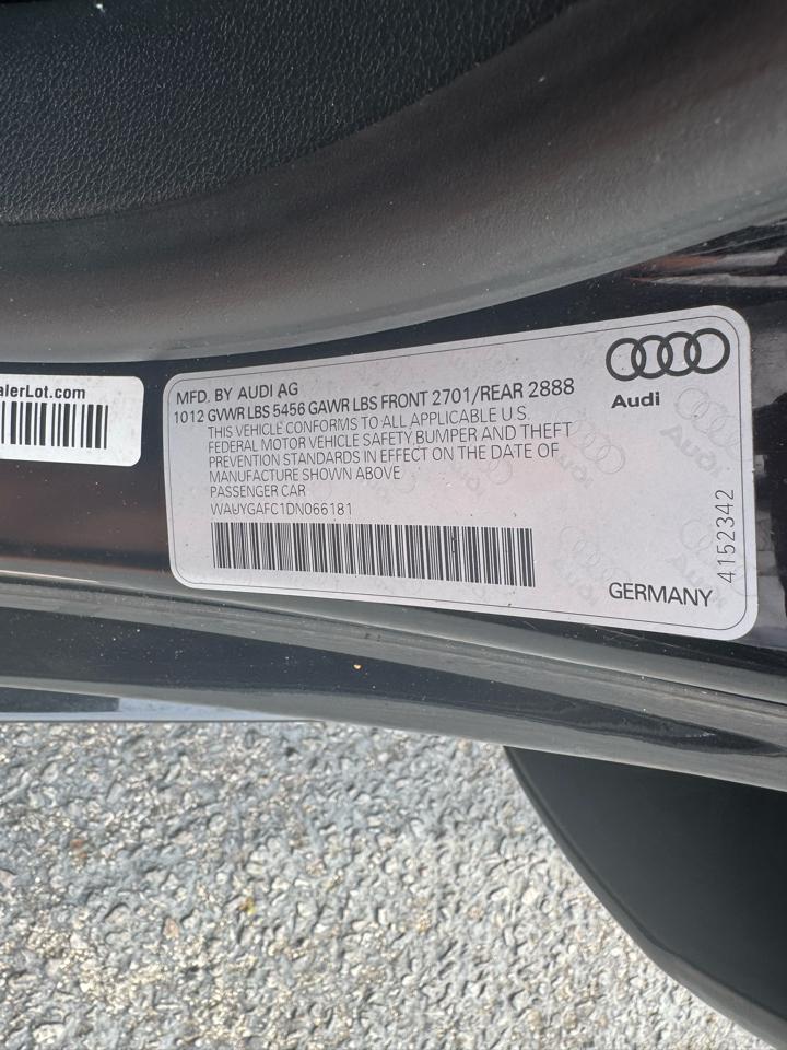 Audi A7 4dr HB quattro 3.0 Premium Plus 2013
