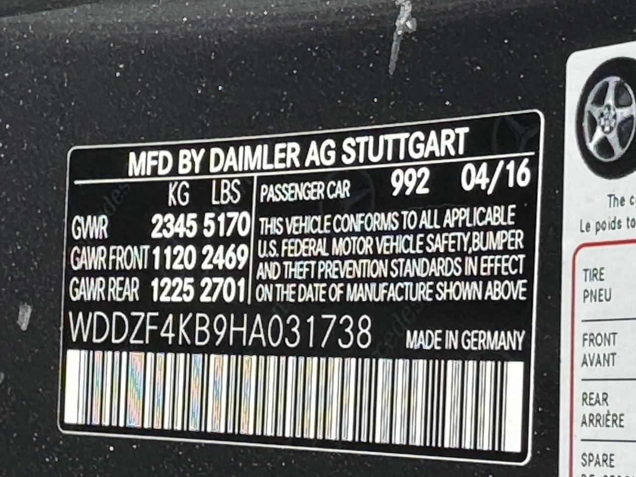 Mercedes-Benz E-Class E 300 Sport 4MATIC Sedan 2017