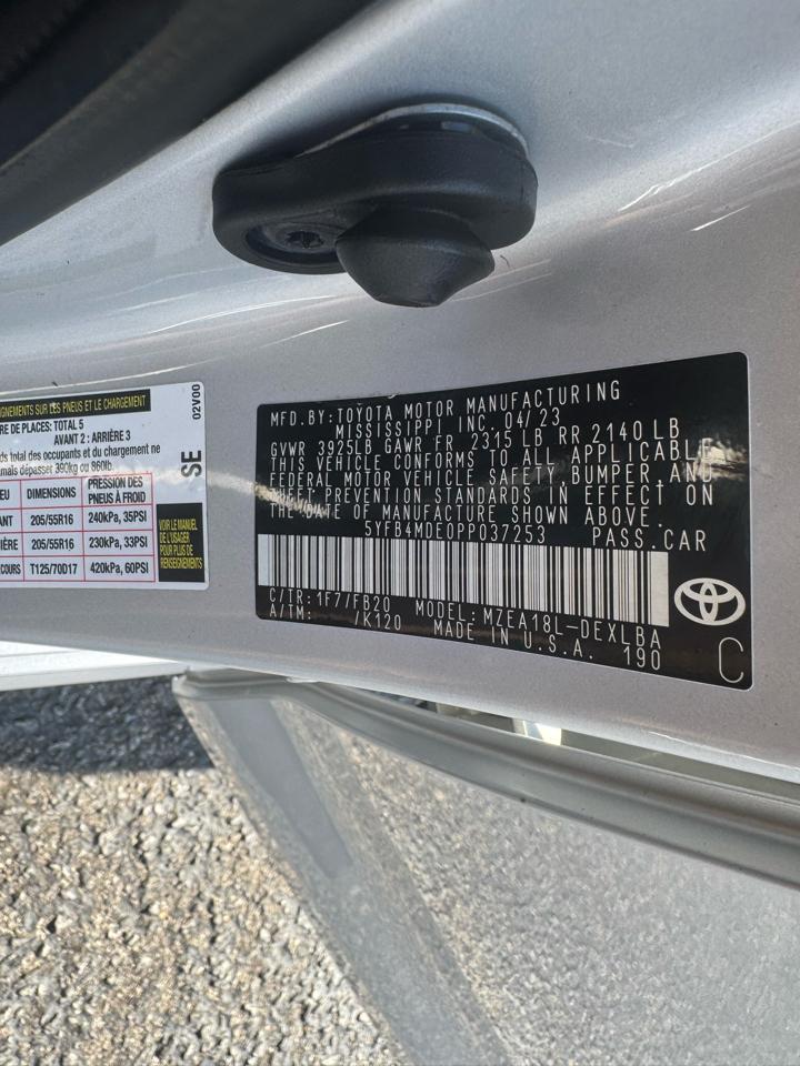 Toyota Corolla LE CVT (Natl) 2023