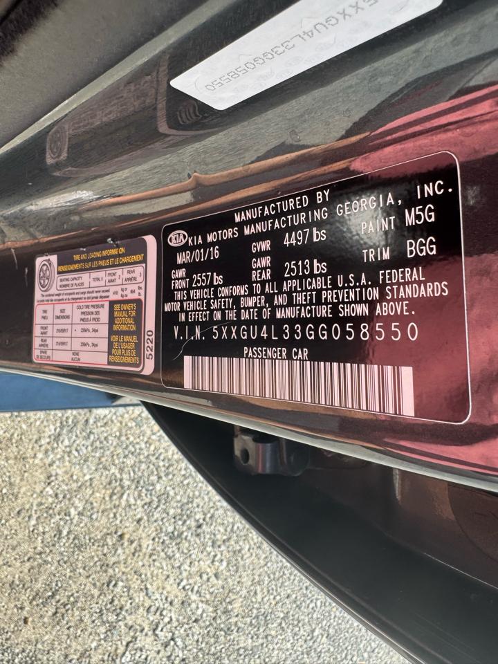 Kia Optima 4dr Sdn EX 2016