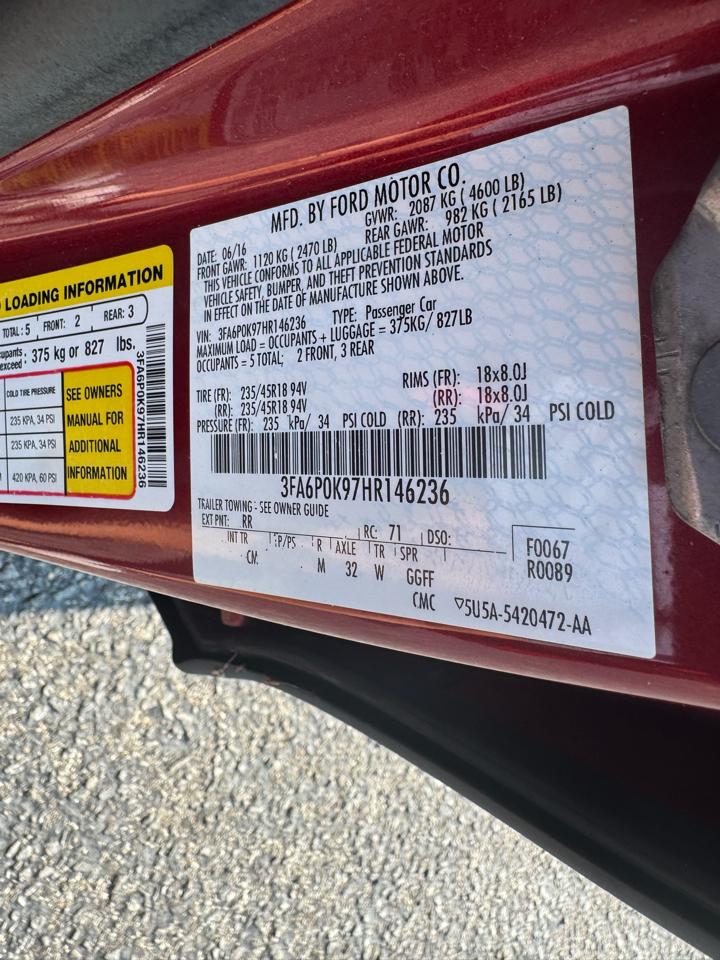 Ford Fusion Titanium FWD 2017
