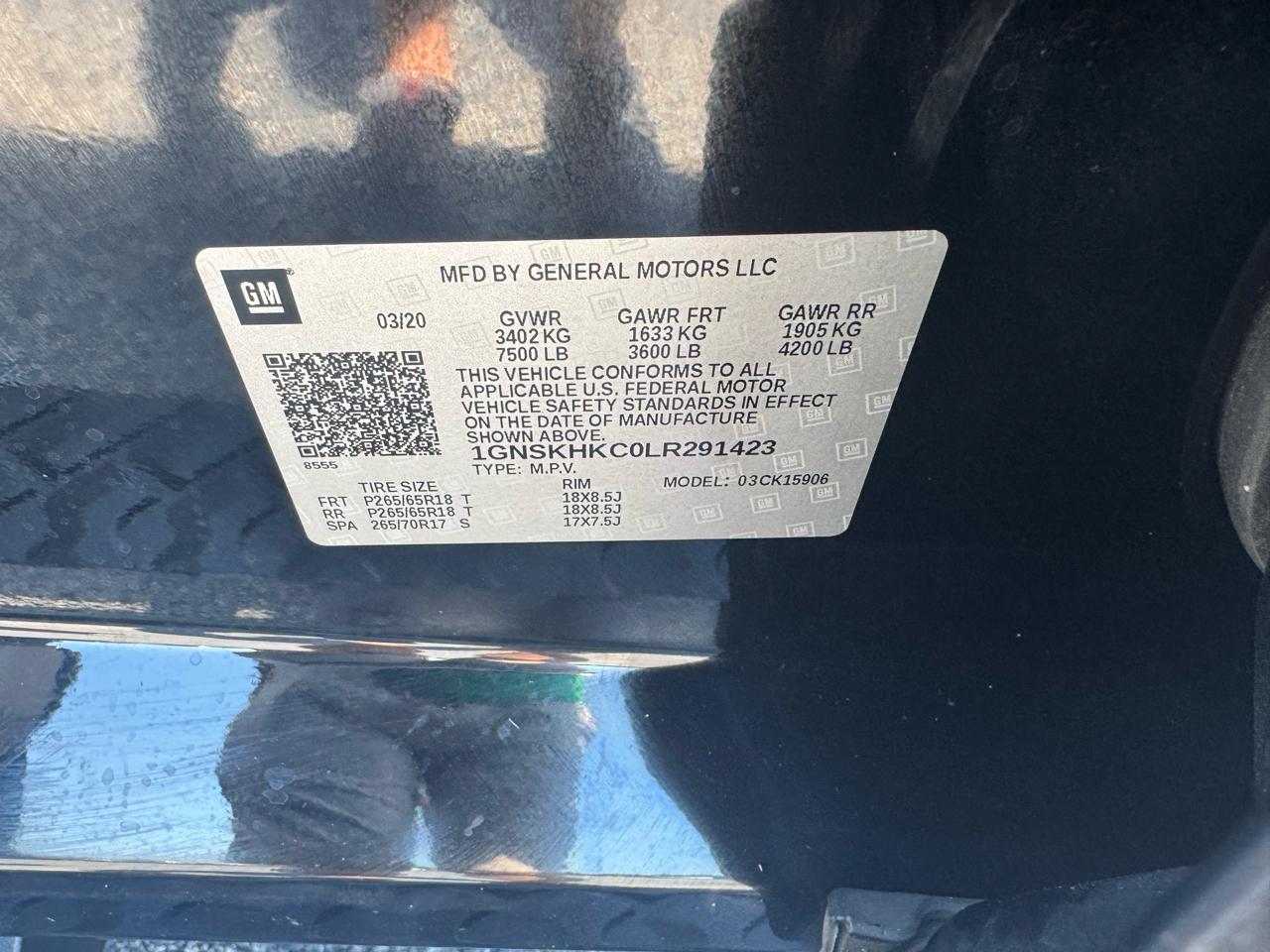 Chevrolet Suburban 4WD 4dr LT 2020