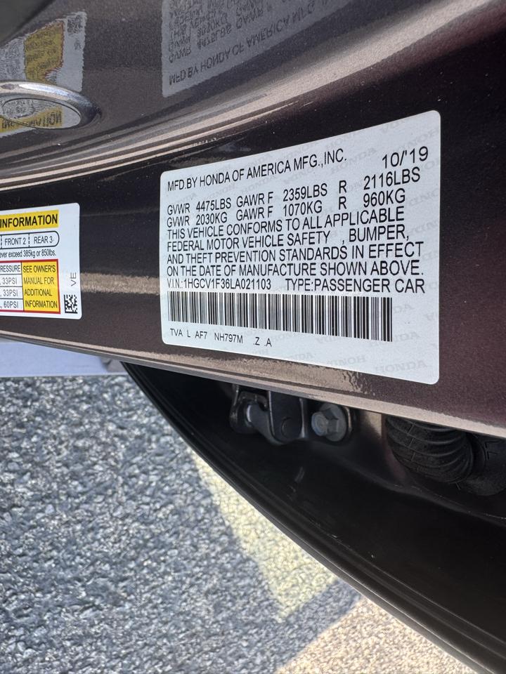 Honda Accord Sedan Sport 1.5T CVT 2020