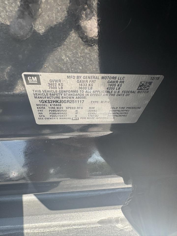 GMC Yukon XL 4WD 4dr Denali 2016