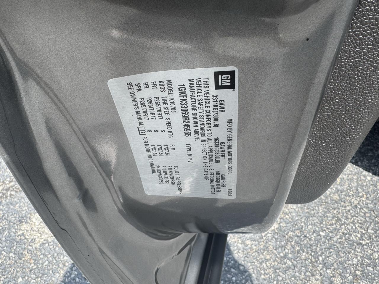 GMC Yukon 4WD 4dr 1500 SLT w/4SB 2009