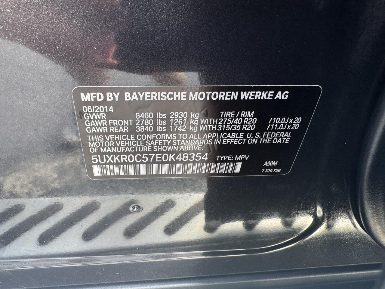 BMW X5 AWD 4dr xDrive35i 2014