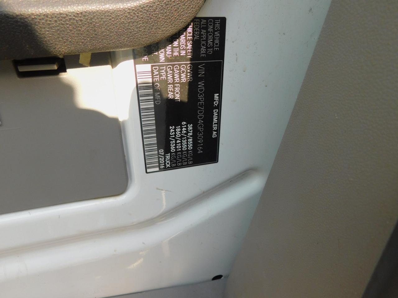 Mercedes-Benz Sprinter 2500 144-in. WB 2016