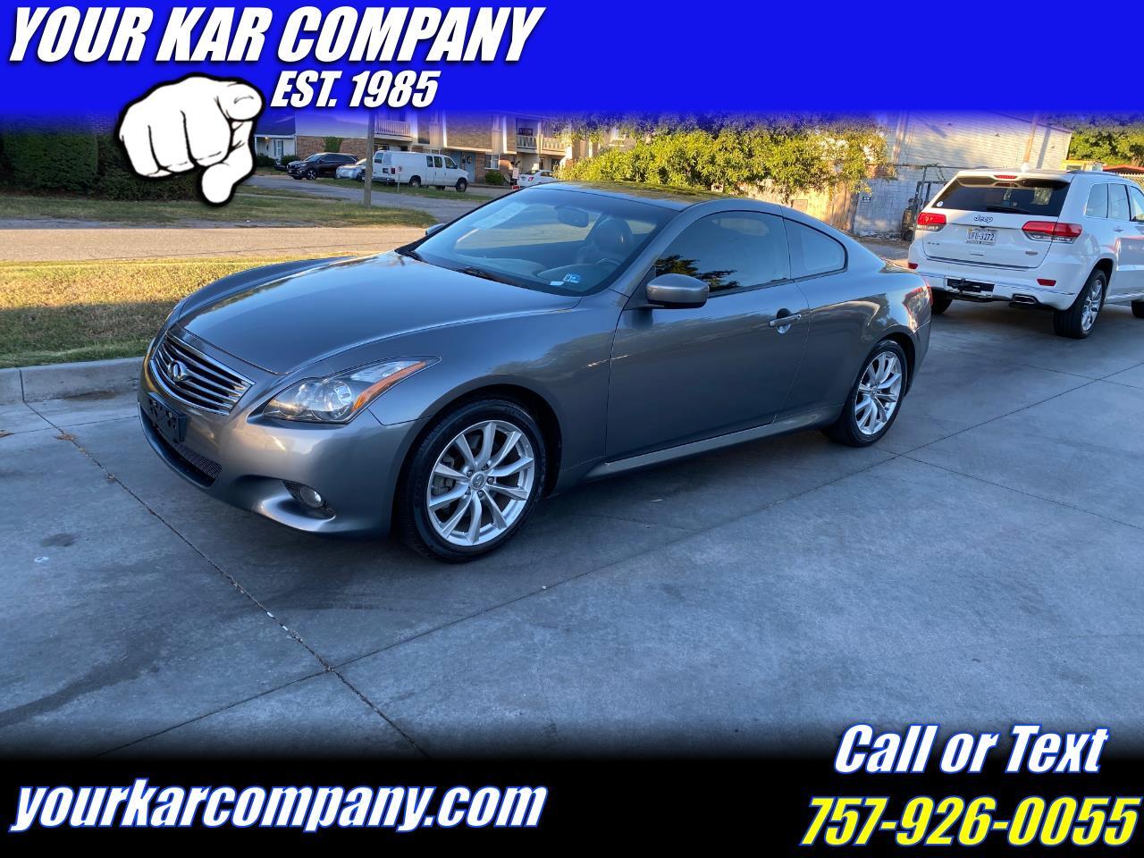 Infiniti G37 Coupe 2dr Journey RWD 2012
