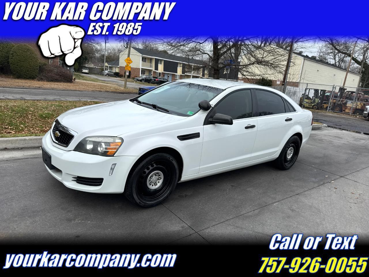 2013 Chevrolet Caprice Police Patrol Vehicle 4dr Sdn Police