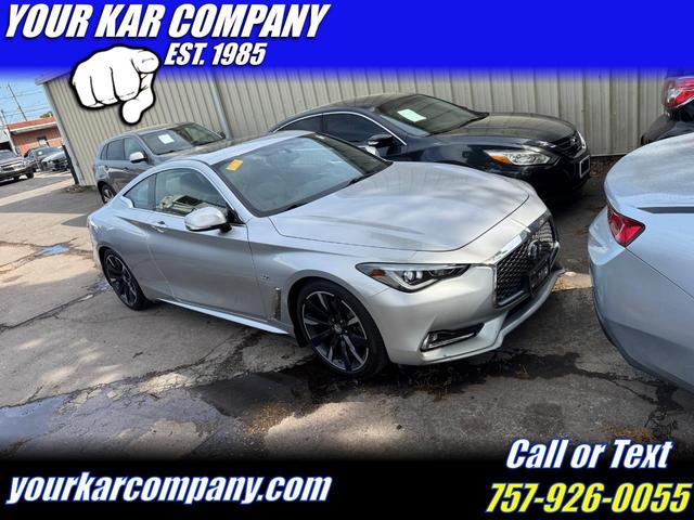 Silver 2017 INFINITI Q60 3.0t Premium Coupe RWD Coupe Rear-Wheel Drive Automatic