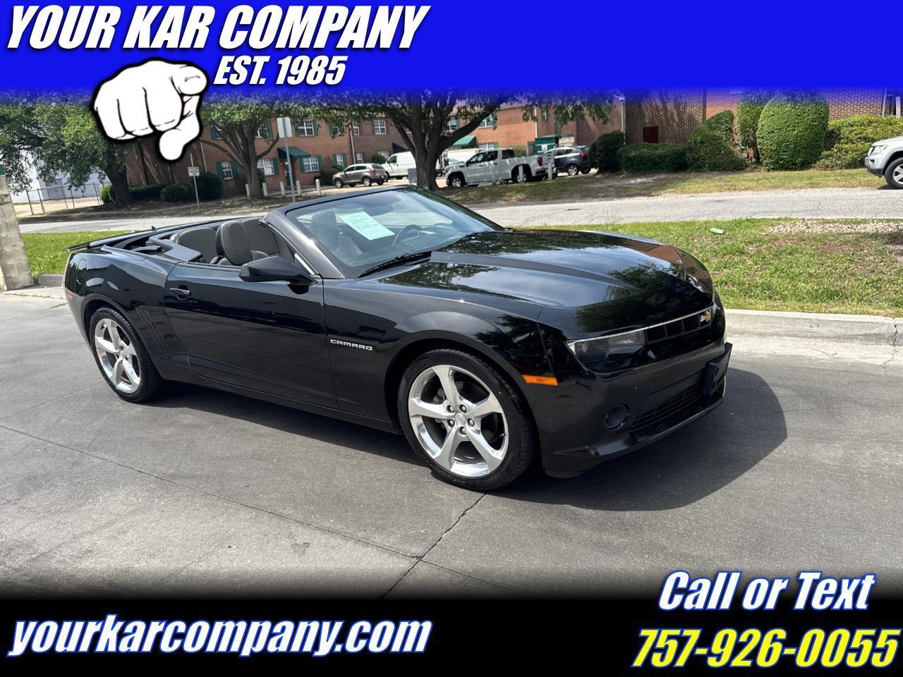 2015 Chevrolet Camaro 2dr Convertible LT w/RS PACKAGE