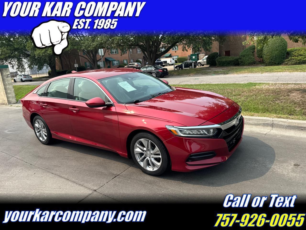 Honda Accord Sedan LX 1.5T CVT 2018