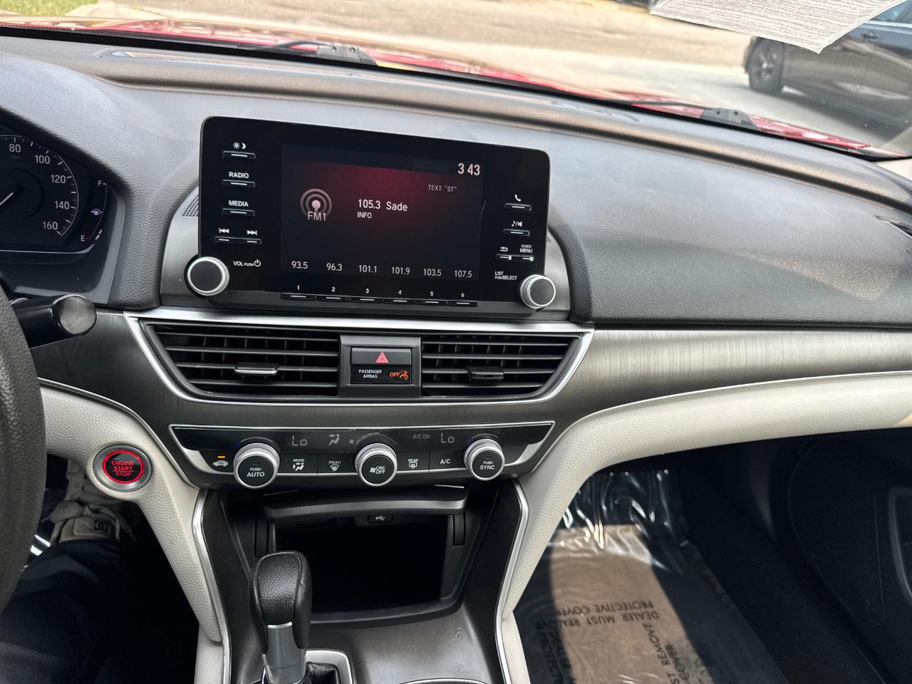 Honda Accord Sedan LX 1.5T CVT 2018