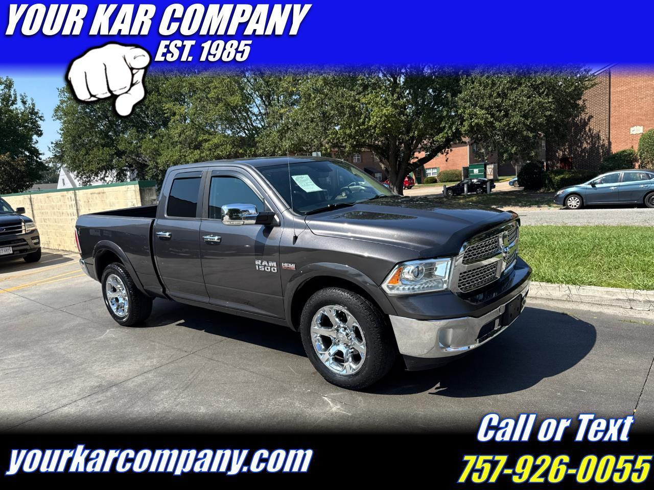 RAM 1500 4WD Quad Cab 140.5" Laramie 2016