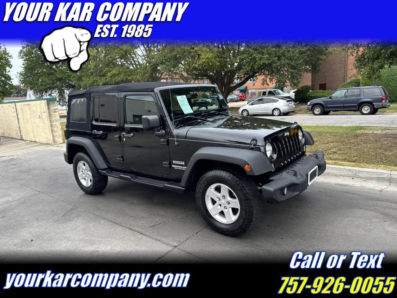 Jeep Wrangler Unlimited 4WD 4dr Sport 2014