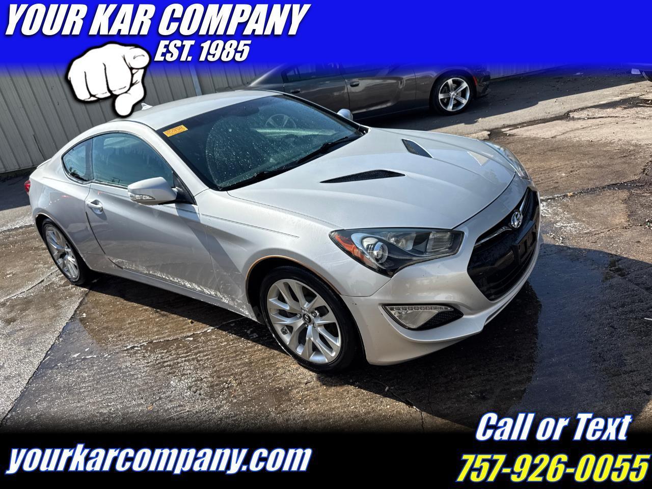 Hyundai Genesis Coupe 2dr 3.8L Auto Base w/Black Seats 2015