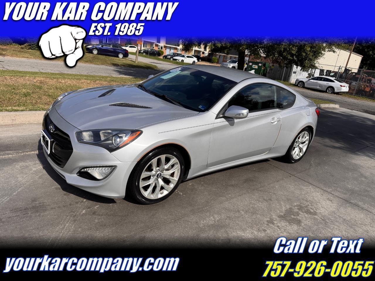 Hyundai Genesis Coupe 2dr 3.8L Auto Base w/Black Seats 2015