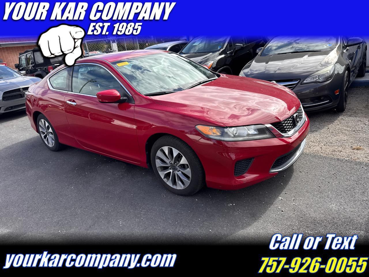 Honda Accord Coupe 2dr I4 CVT LX-S 2015