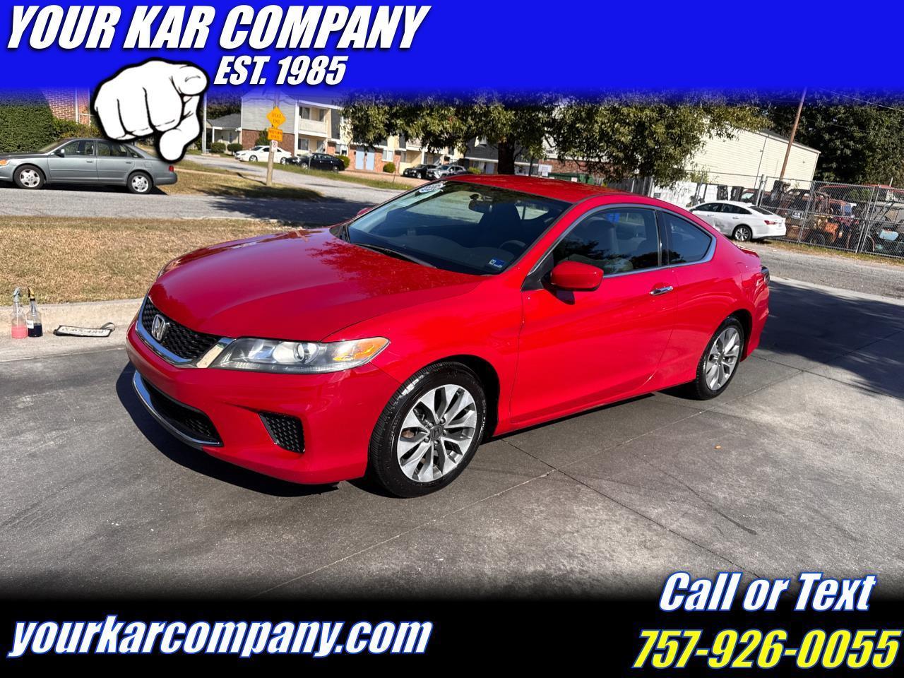 Honda Accord Coupe 2dr I4 CVT LX-S 2015