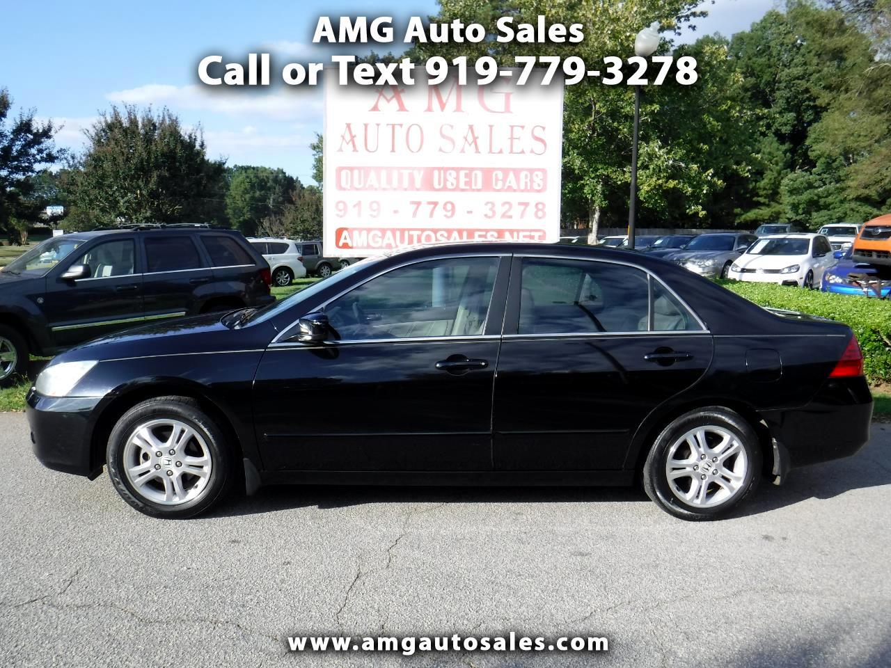 Used 2007 Honda Accord Ex L Sedan At For Sale In Raleigh Nc