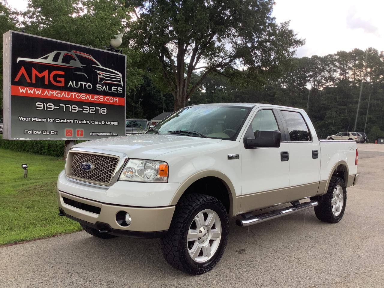 Used 2008 Ford F150 Lariat SuperCrew Short Box 4WD for Sale in Raleigh NC 27603 AMG Auto Sales