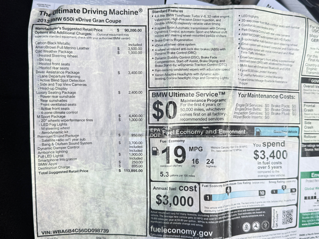 BMW 6-Series 650xi Grand Coupe 2013