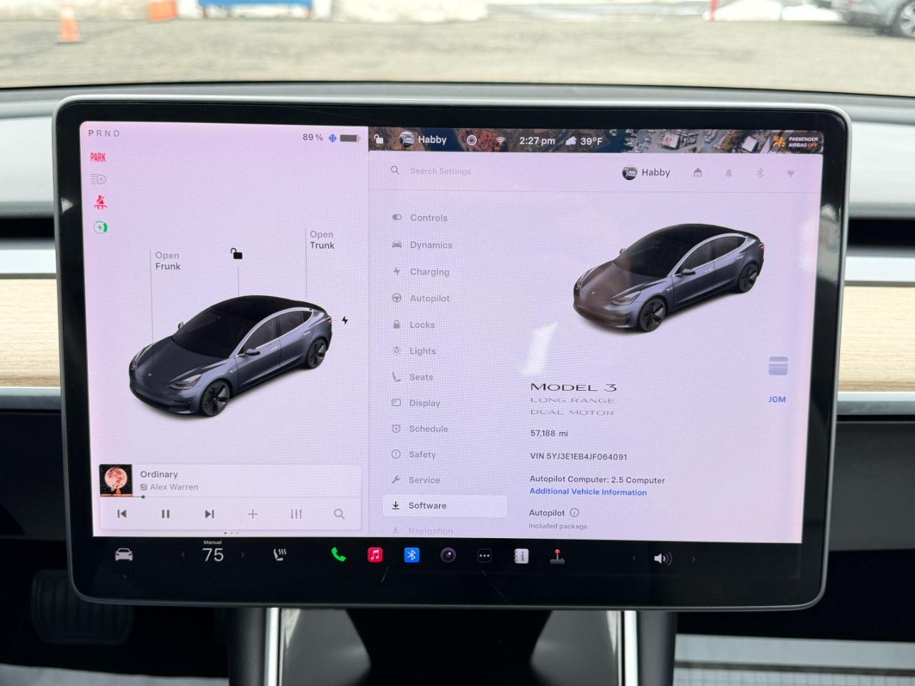 Tesla Model 3 Long Range Battery AWD 2018