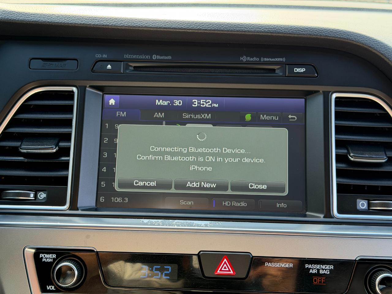 Hyundai Sonata 4dr Sdn 2.4L Sport PZEV 2015