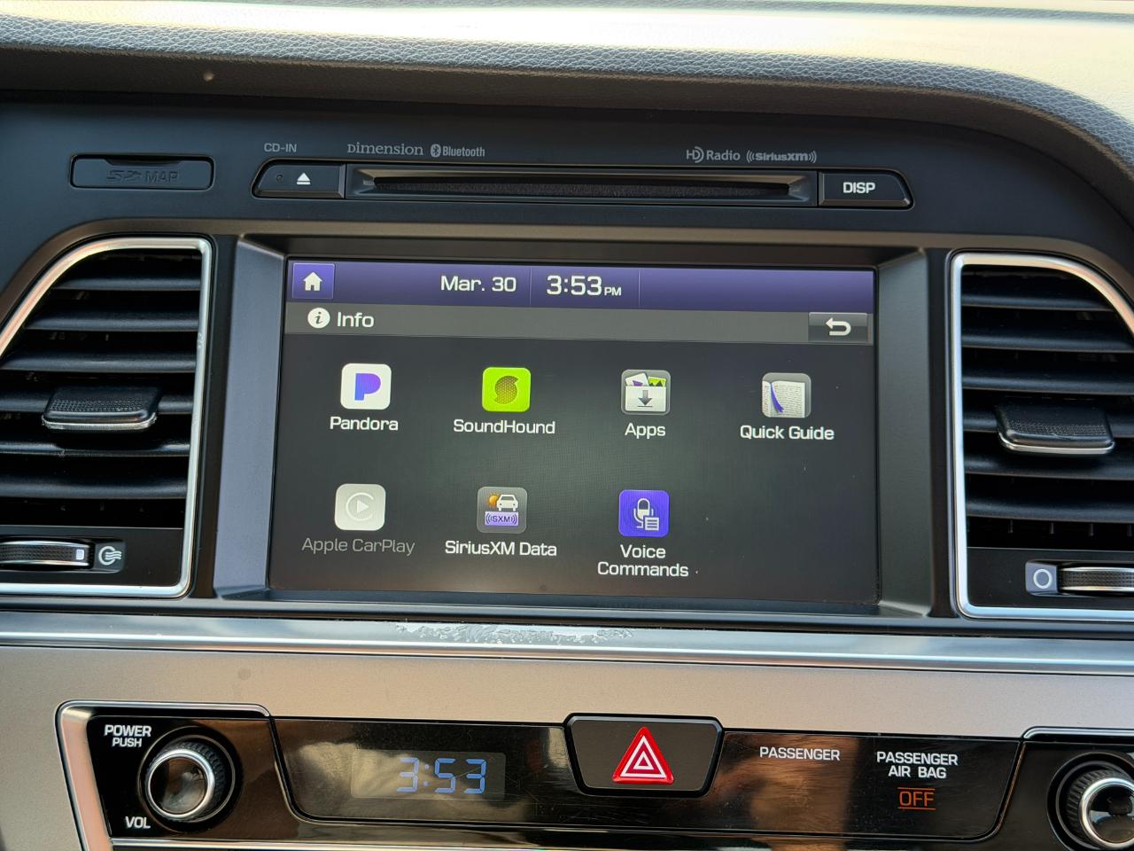 Hyundai Sonata 4dr Sdn 2.4L Sport PZEV 2015