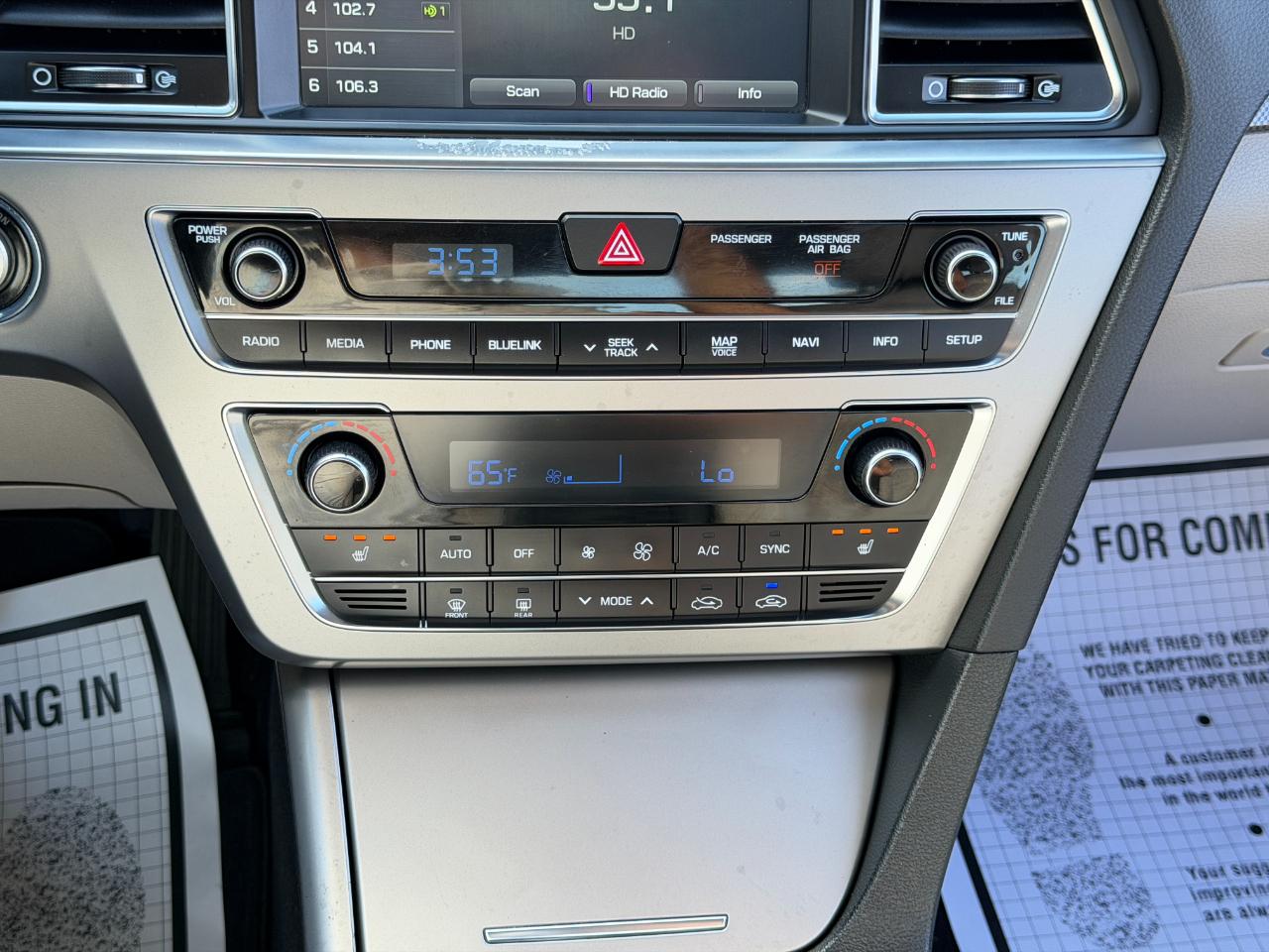 Hyundai Sonata 4dr Sdn 2.4L Sport PZEV 2015