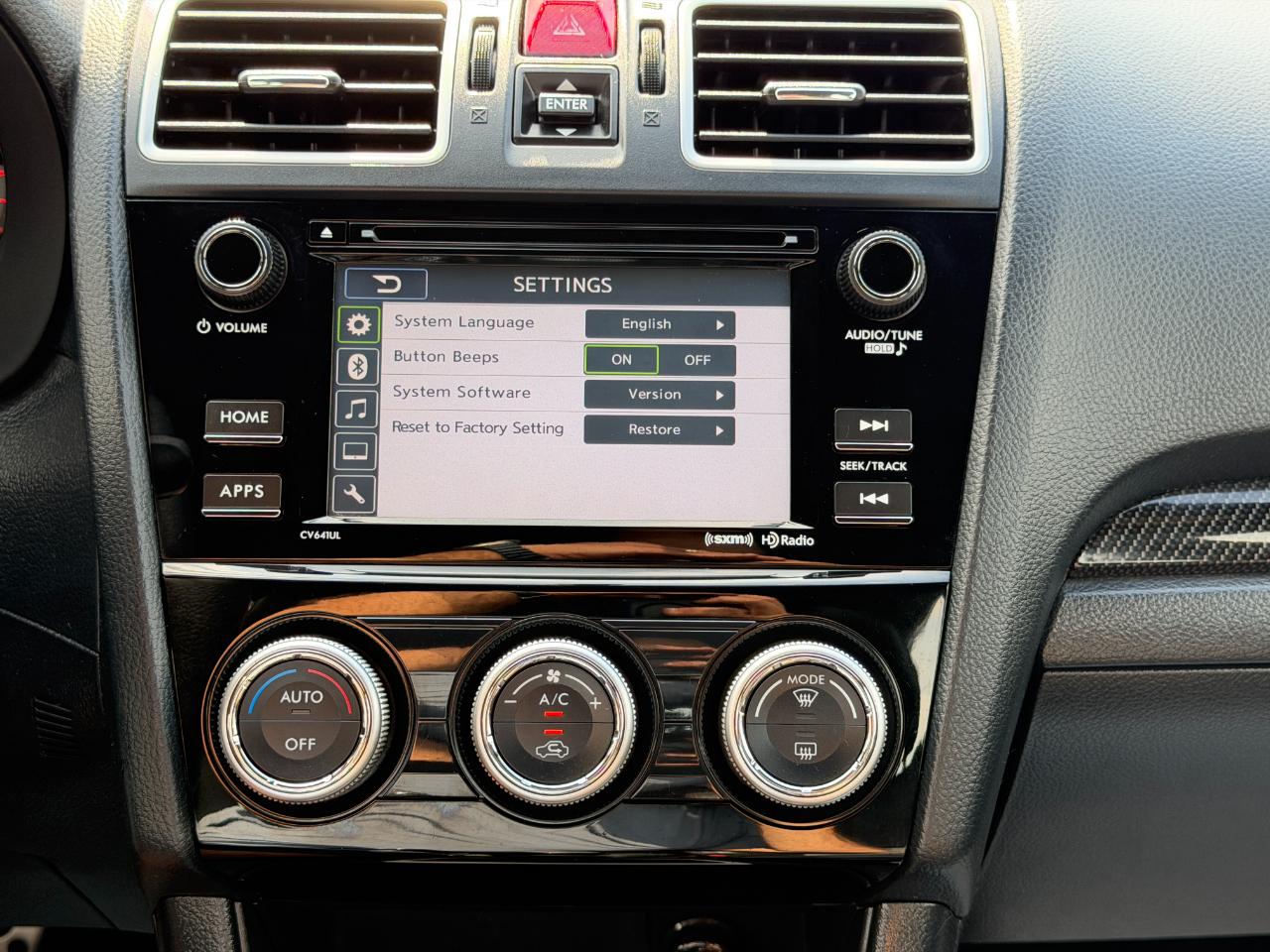 Subaru WRX 4dr Sdn Man Limited 2016