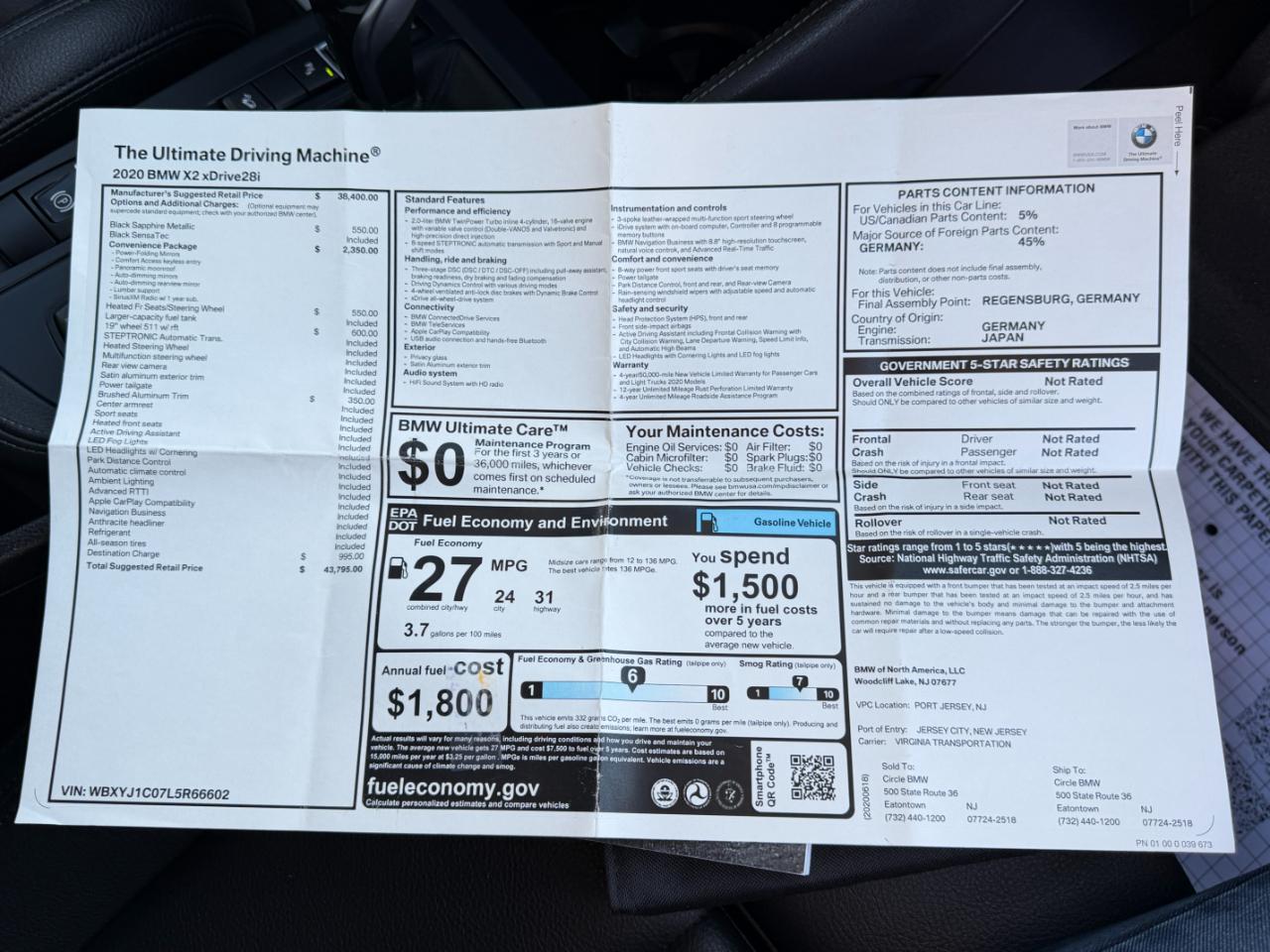 BMW X2 xDrive28i Sports Activity Coupe 2020