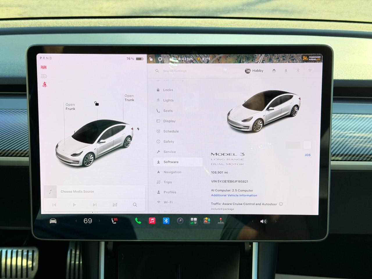 Tesla Model 3 Long Range Battery AWD 2018