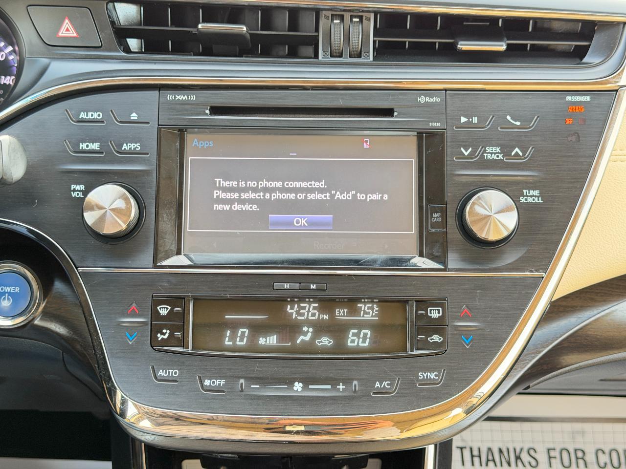 Toyota Avalon Hybrid 4dr Sdn XLE Premium (Natl) 2016