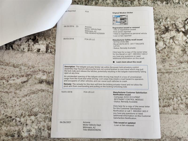 RAM 1500 Tradesman Quad Cab 2WD 2016