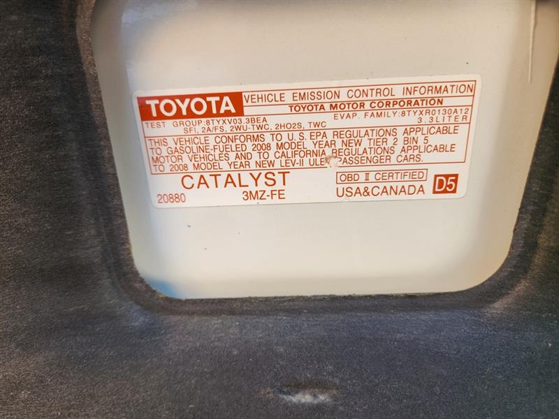 Toyota Camry Solara SLE 2D Convertible V6 2008