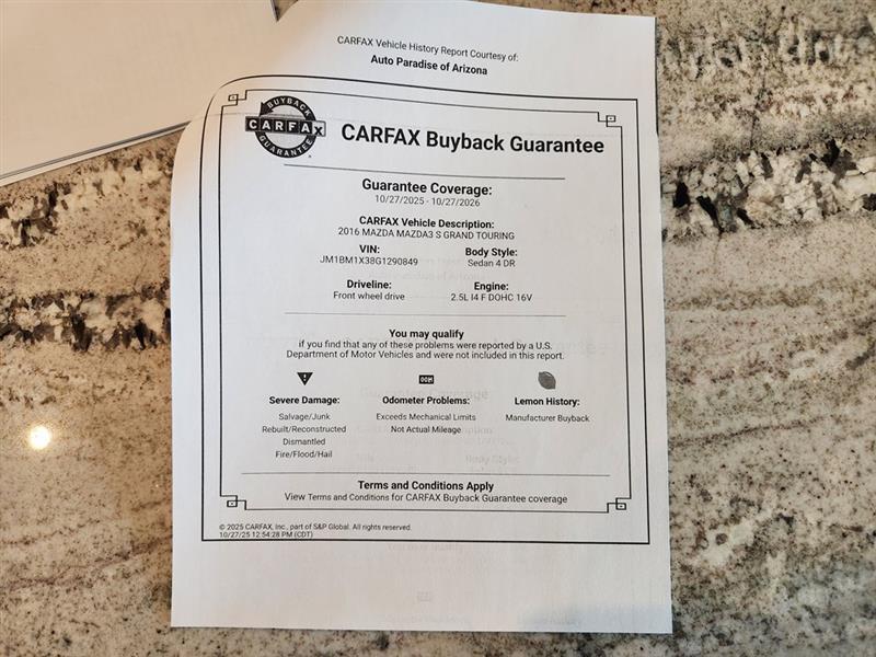 Mazda MAZDA3 s Grand Touring 2016