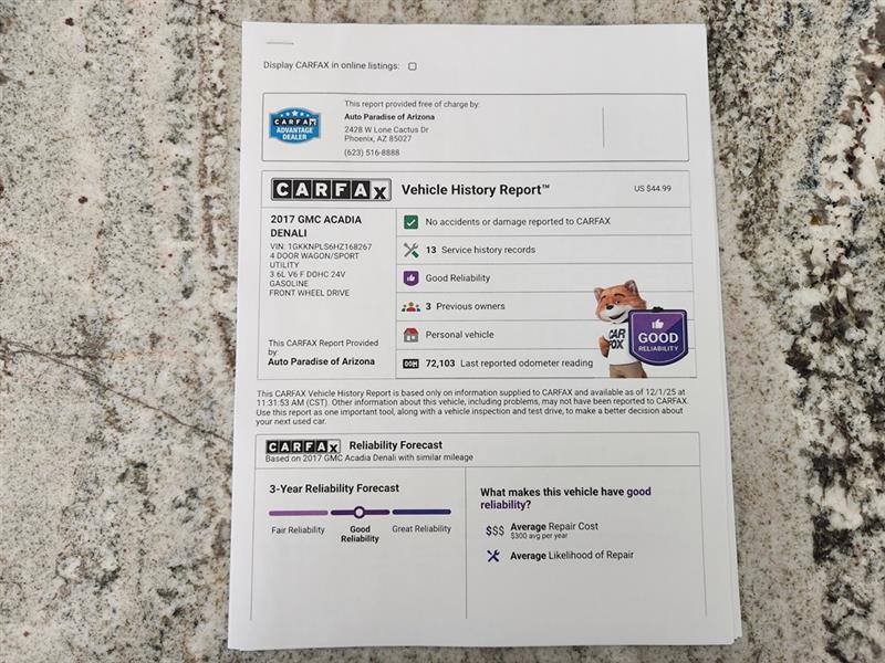 GMC Acadia Denali FWD 2017