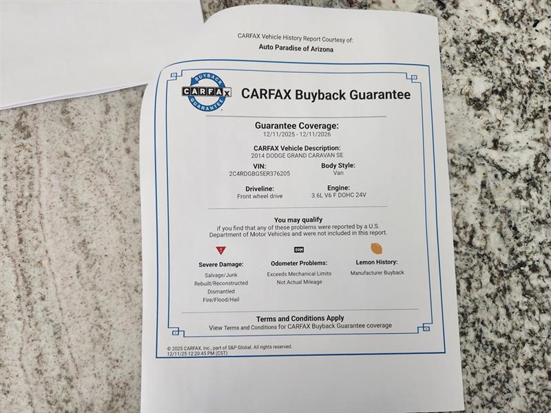 Dodge Grand Caravan  2014