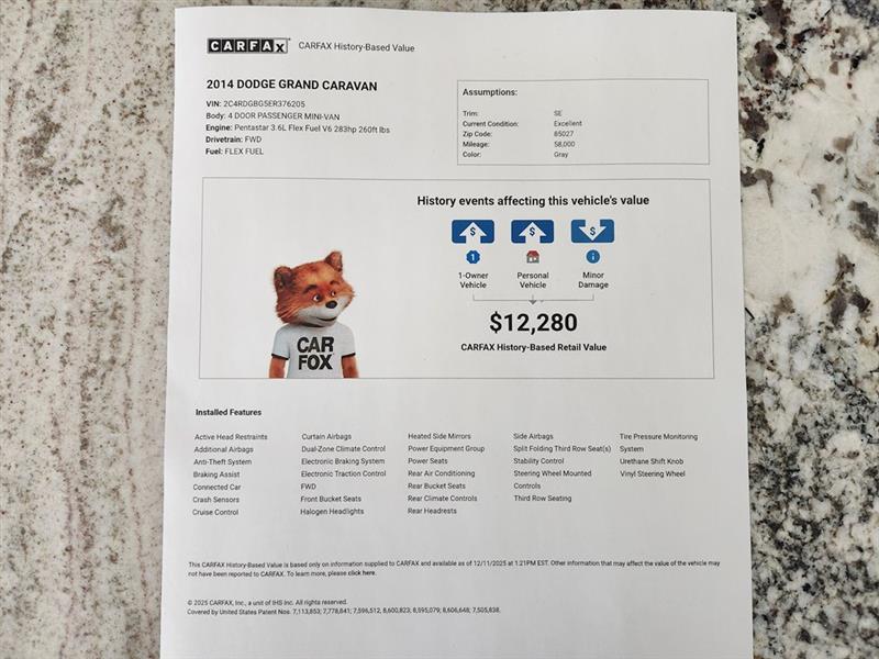 Dodge Grand Caravan  2014