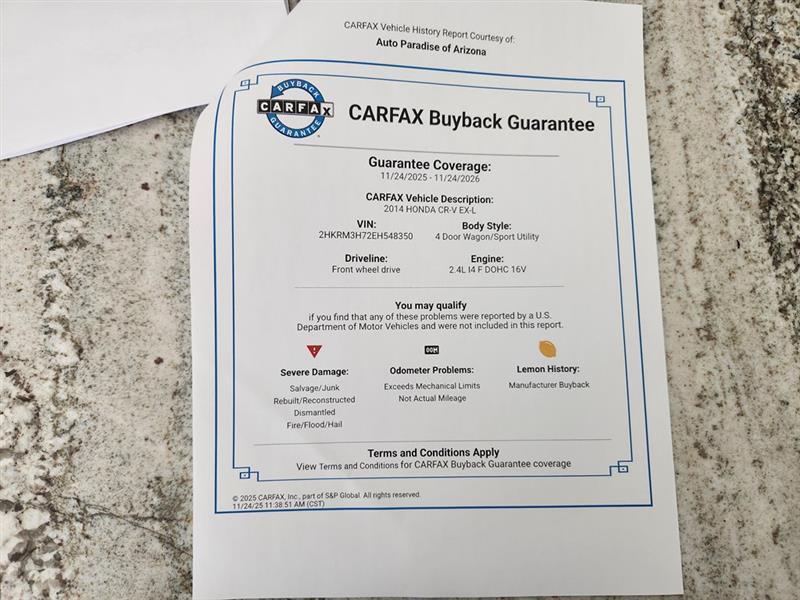 Honda CR-V EX-L 2WD 2014