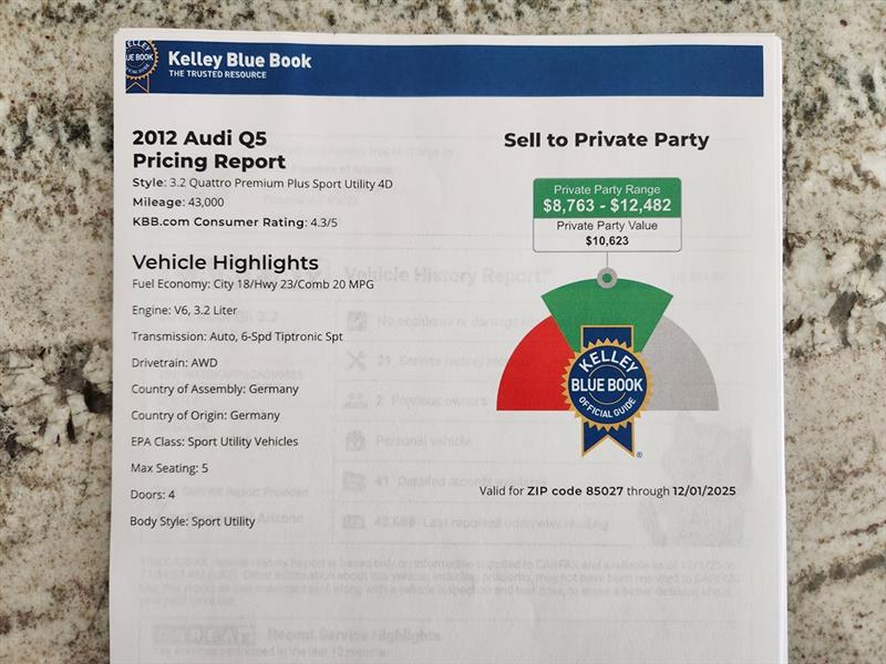 Audi Q5 3.2 quattro Premium 2012