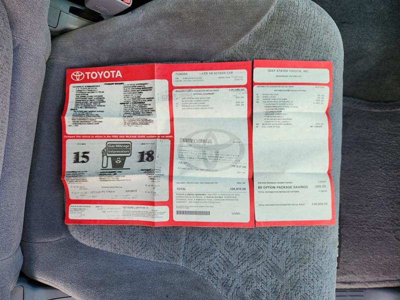 Toyota Tundra Limited Access Cab 2WD 2000